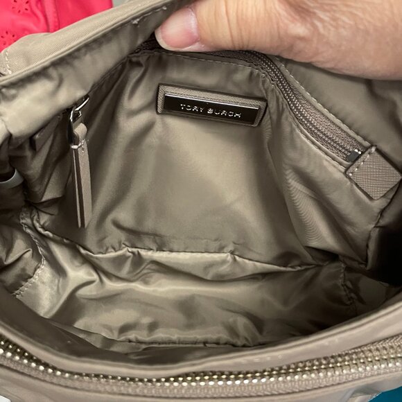 Tory Burch Gray Virginia Small Messenger Bag - Picture 10 of 12